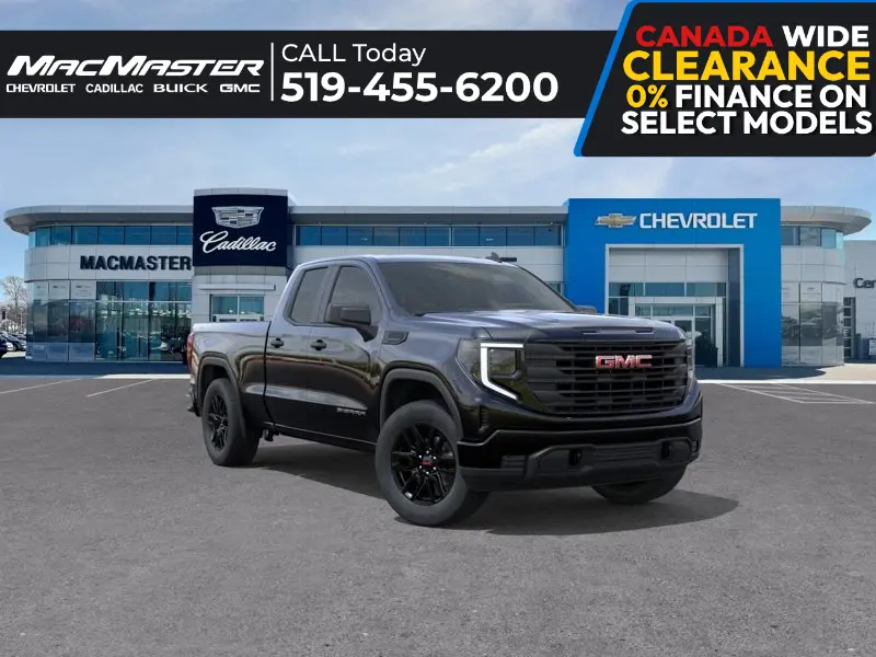 2026 GMC Sierra 1500 6.62ft Box Length - 5.3L EcoTec3 V8 Engine | GMC Pro Safety | Graphite Edition with 20" Gloss Black Wheels